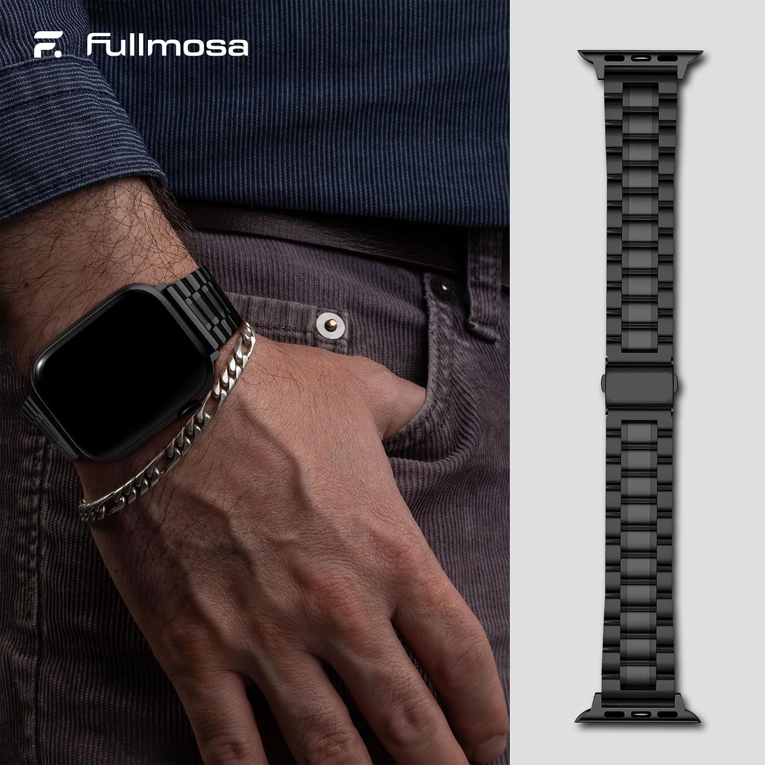 Thumbnail 2 de Fullmosa Apple Watch Stainless Steel Strap 46mm