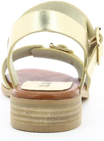 Detalle 2 de Kickers Bucidi Sandalen/Damen Camel – Leder Obermaterial, Futter aus Leder, flacher Absatz, mittelweite
