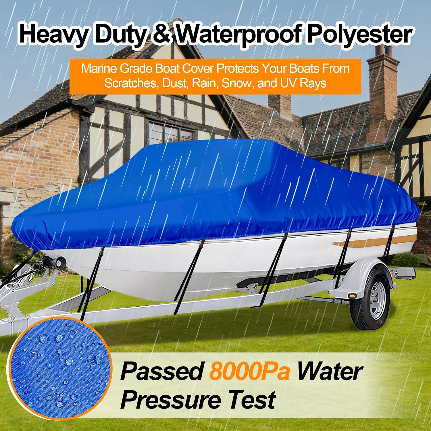Detalle 2 de iCOVER Universal Trailerable Boat Cover 18.5 ft