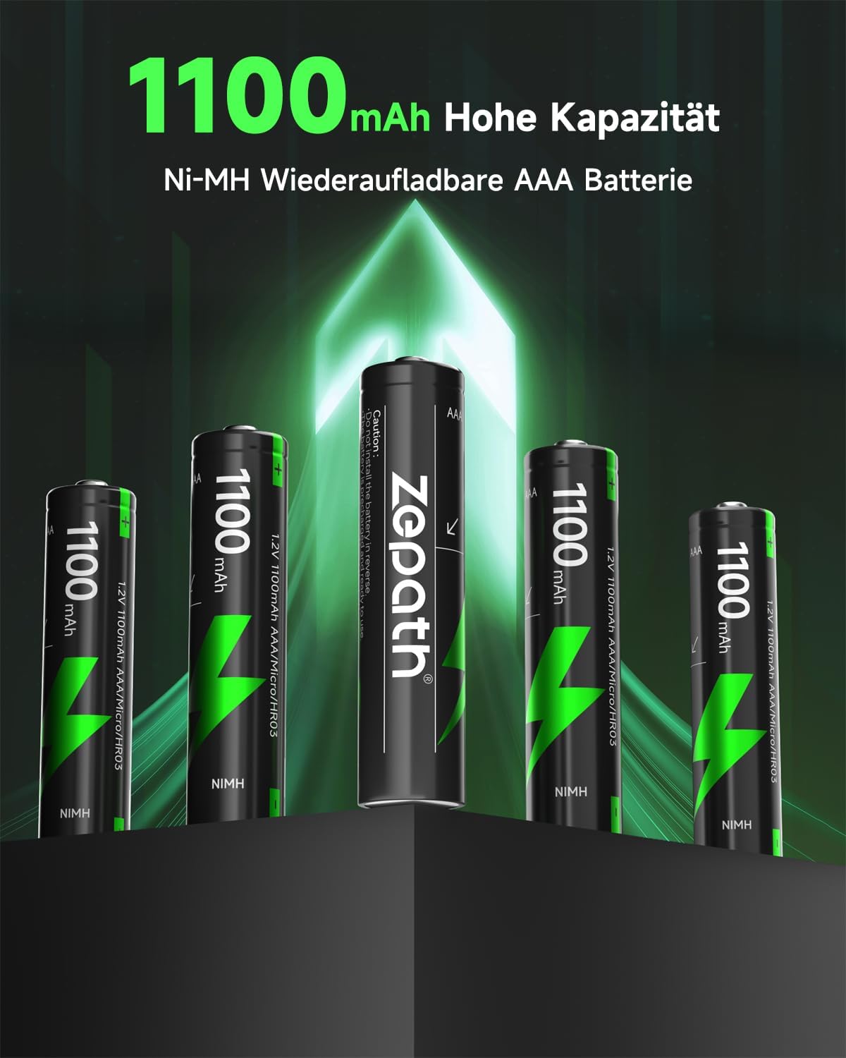 Thumbnail 5 de Zepath Hybrid Ladegerät mit 8x AAA Ni-MH/Li-Ion Akkus – Kompakt, flexibel und langlebig