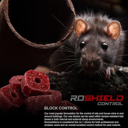 Thumbnail 3 de ROSHield Rat & Mouse Poison Blocks 700g — Fast Acting, Indoor/Outdoor Rodent Bait