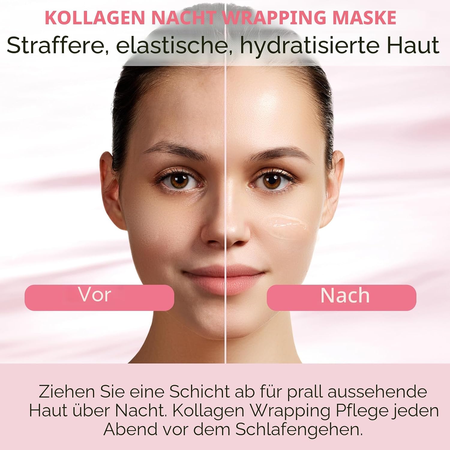 Thumbnail 5 de Collagen Night Wrapping Mask – Kollagen Jelly Masken im 2er Pack mit Jelly-Bürste, nächtliche Peel-Off Pflege