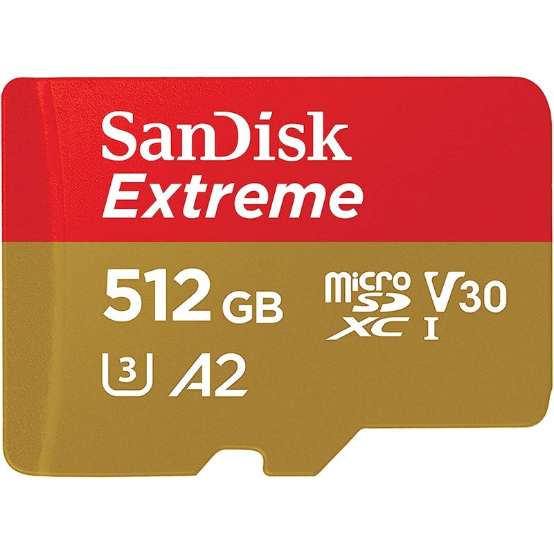 Thumbnail 1 de SanDisk Extreme microSDXC 512GB UHS-I A2 V30 con adaptador SD