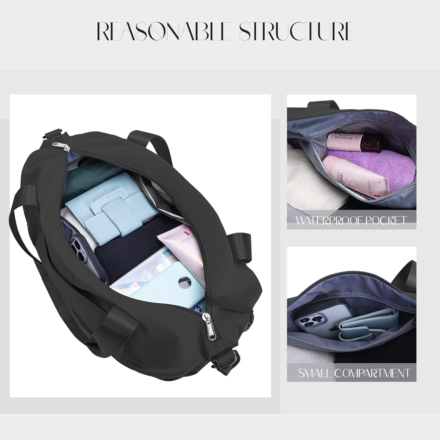 Detalle 2 de Hayayu expandable convertible cabin bag for Ryanair & EasyJet (40x30x20 / 45x36x20)