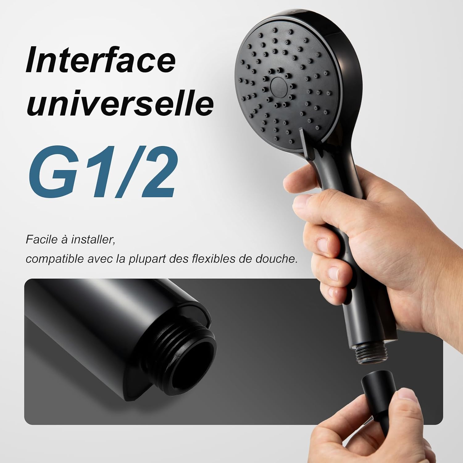 Thumbnail 4 de OFFO Pommeau de Douche 100 mm 3 modes