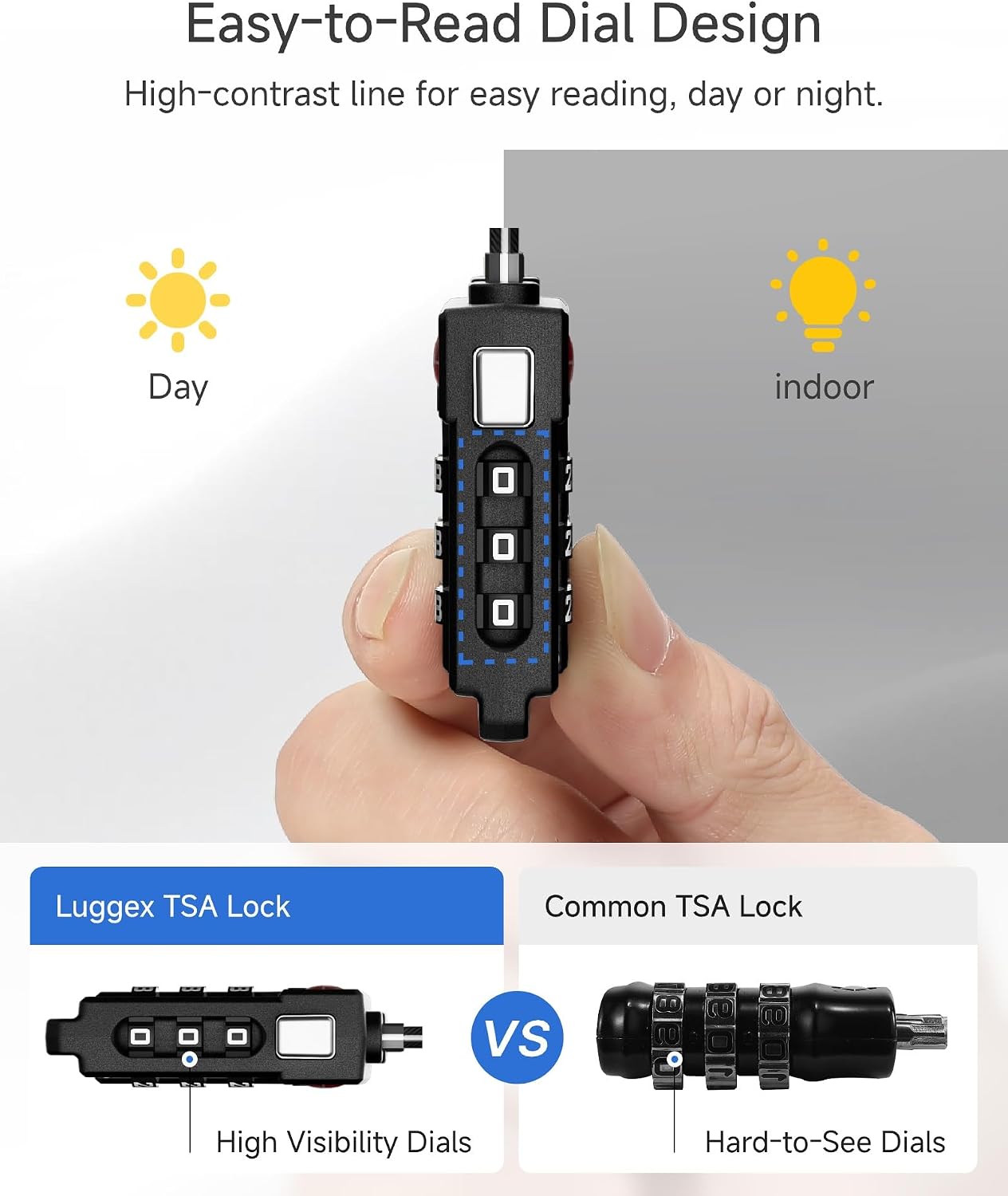 Thumbnail 1 de LUGGEX Suitcase Locks TSA-approved 4-pack 🔒