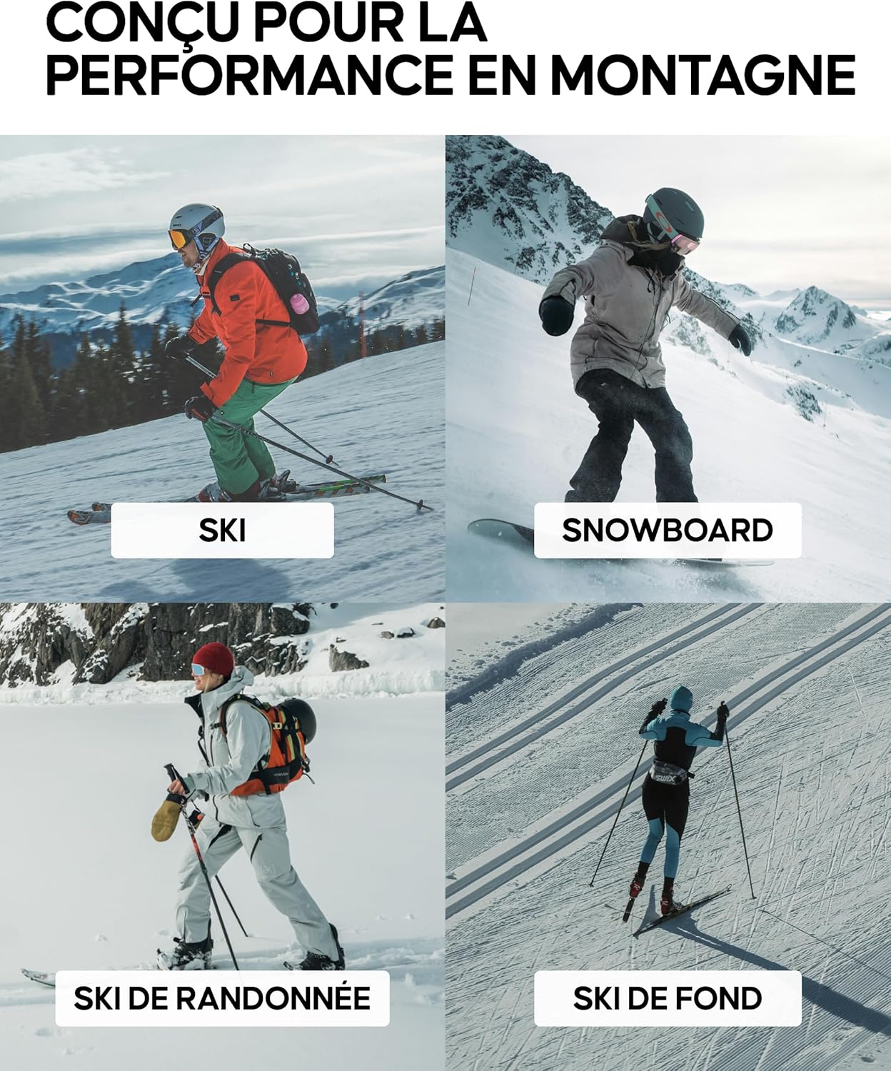 Thumbnail 3 de DANISH ENDURANCE Chaussettes Ski mérinos