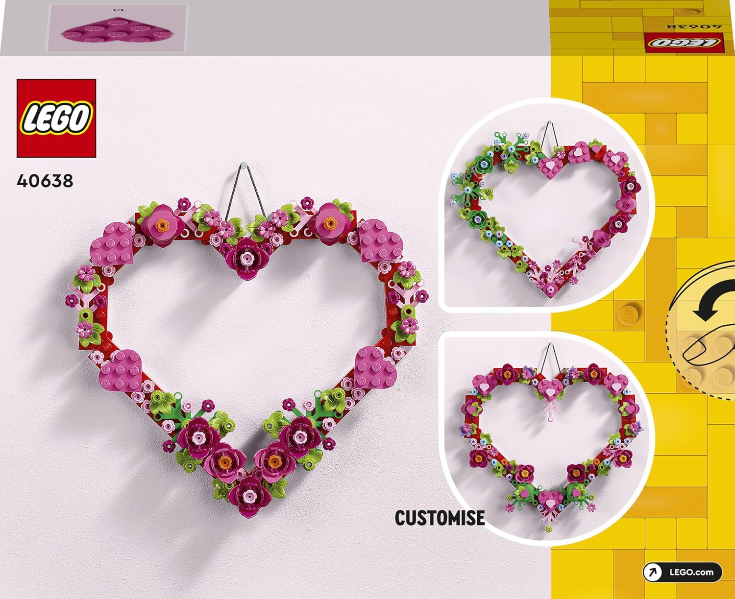 Thumbnail 5 de LEGO Cuore Ornamentale: pensiero regalo Festa della Mamma e arredo creativo per la camera