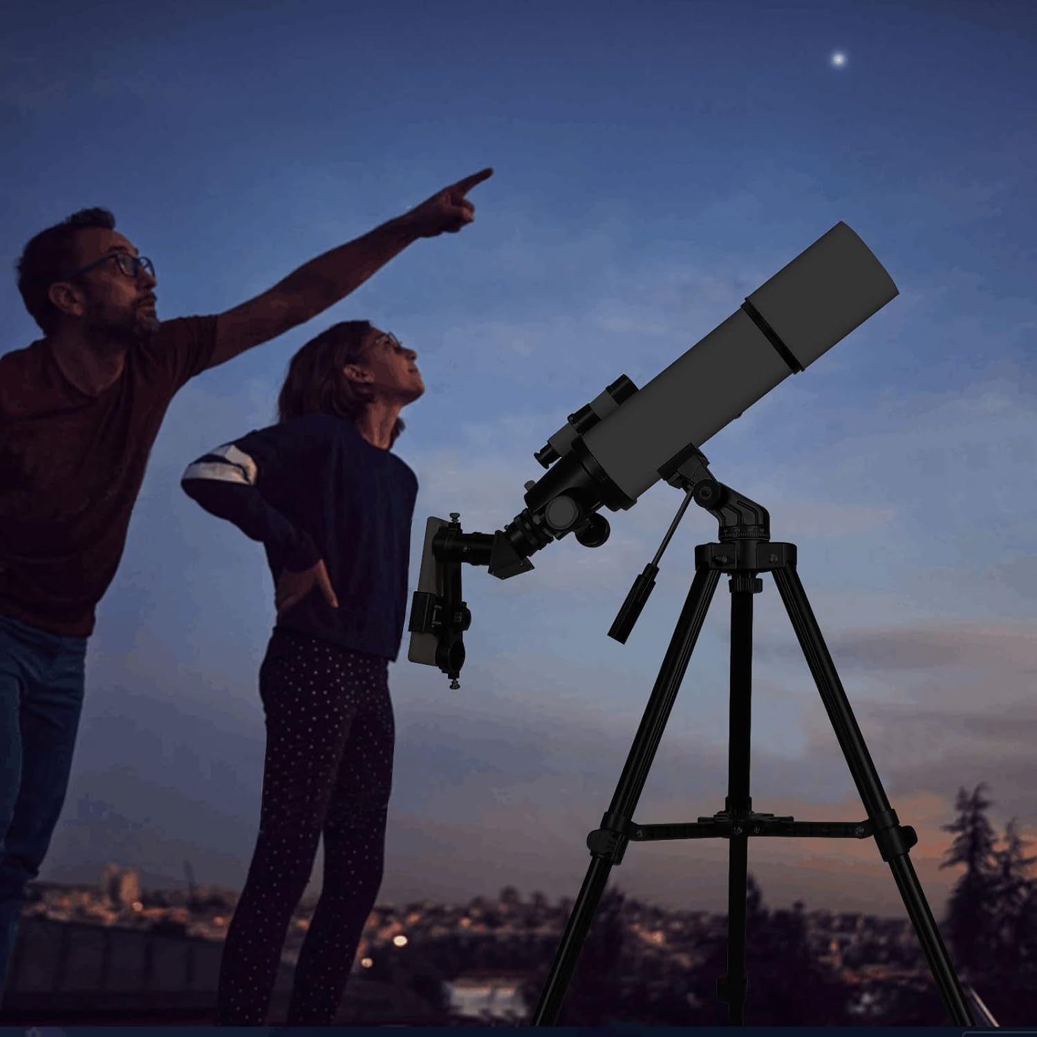 Thumbnail 5 de Telescopes for Adults Astronomy 80mm Refractor 600mm