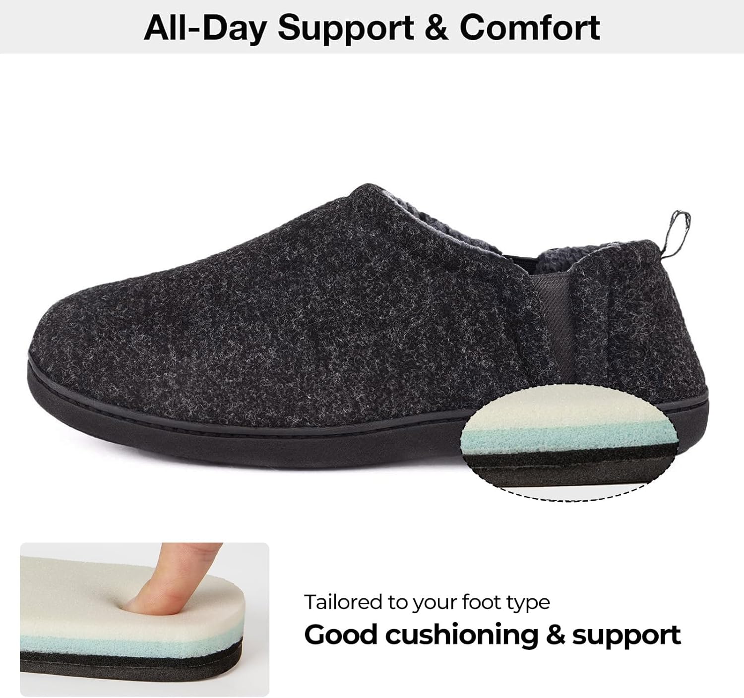 Thumbnail 3 de Snug Leaves Men’s Faux Wool Slippers