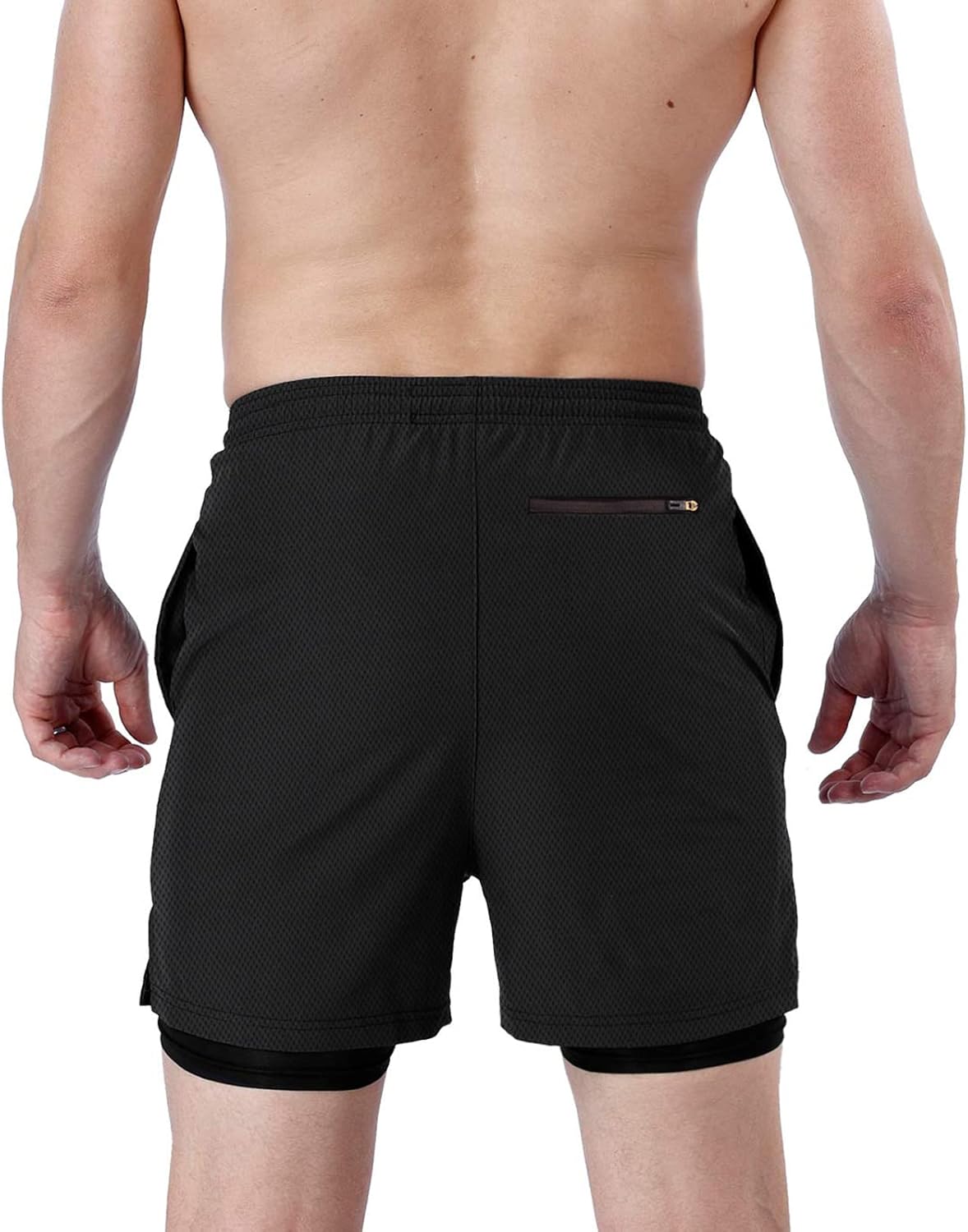 Thumbnail 3 de 2 in 1 men’s running shorts with phone pocket