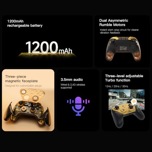 Thumbnail 7 de GameSir G7 Pro 8K PC Wireless Gaming Controller (Gen 2 TMR Joysticks)