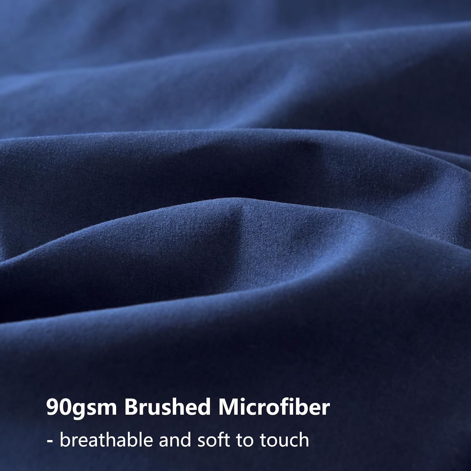 Thumbnail 4 de RUIKASI Bedding Double 4-piece duvet set Navy Blue