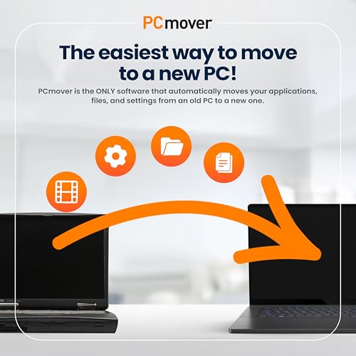 Detalle de Laplink PCmover Professional – Instant Download, 2 Uses, Migrate Apps, Files & Settings