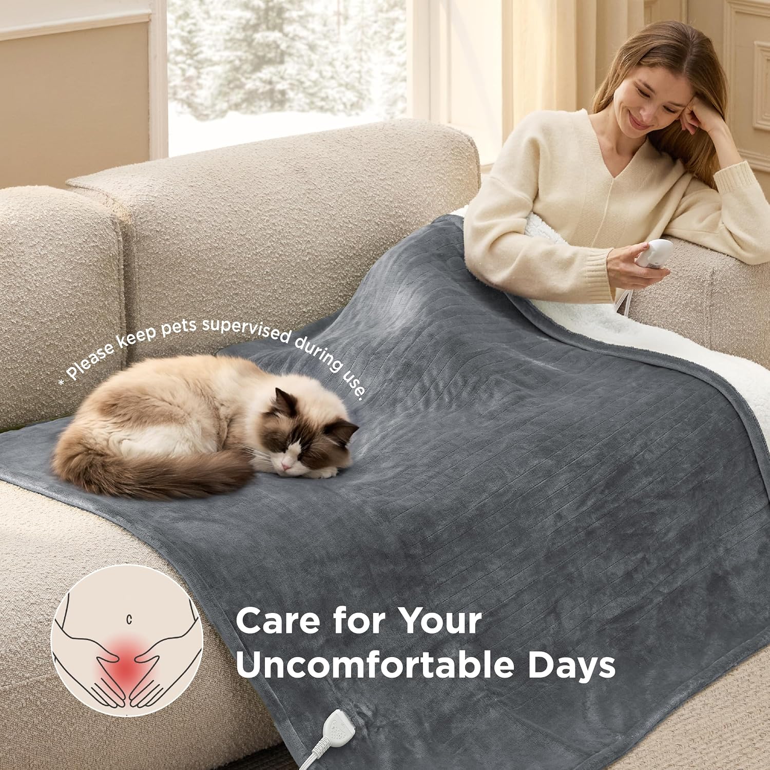 Thumbnail 6 de Bedsure Heated Throw Blanket 50 x 60 Inches
