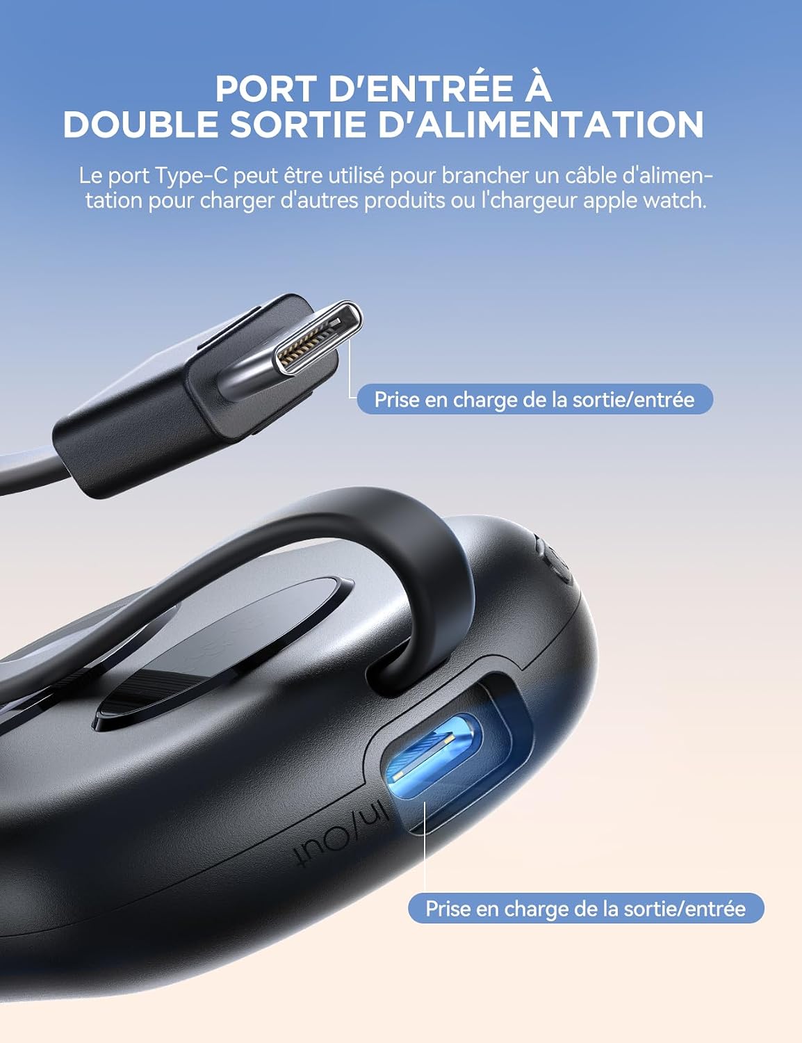 Detalle de JOYROOM Batterie externe 2500mAh Apple Watch