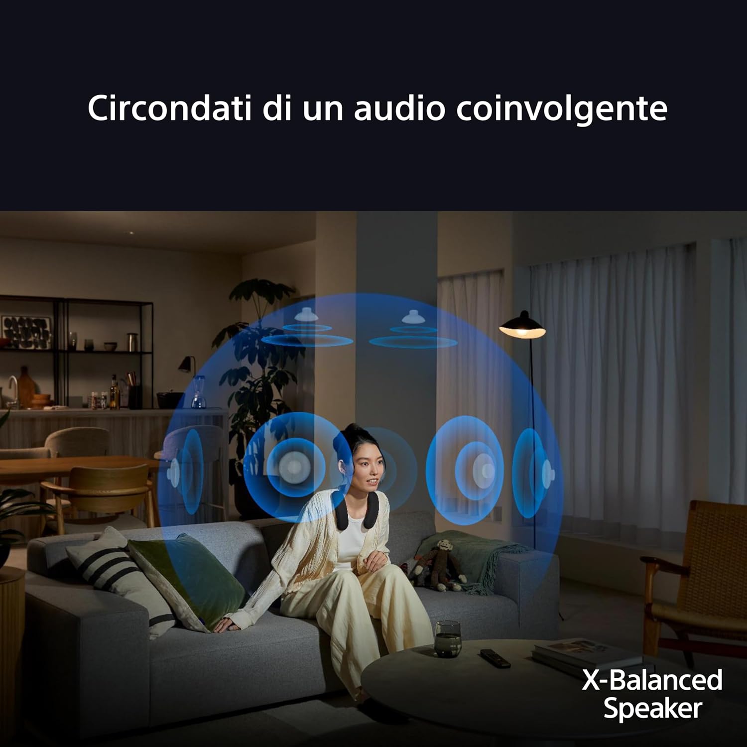 Thumbnail 1 de Sony BRAVIA Theatre U (HT-AN7) neckband con Dolby Atmos wireless, multipoint e 360 Spatial Sound Personaliser