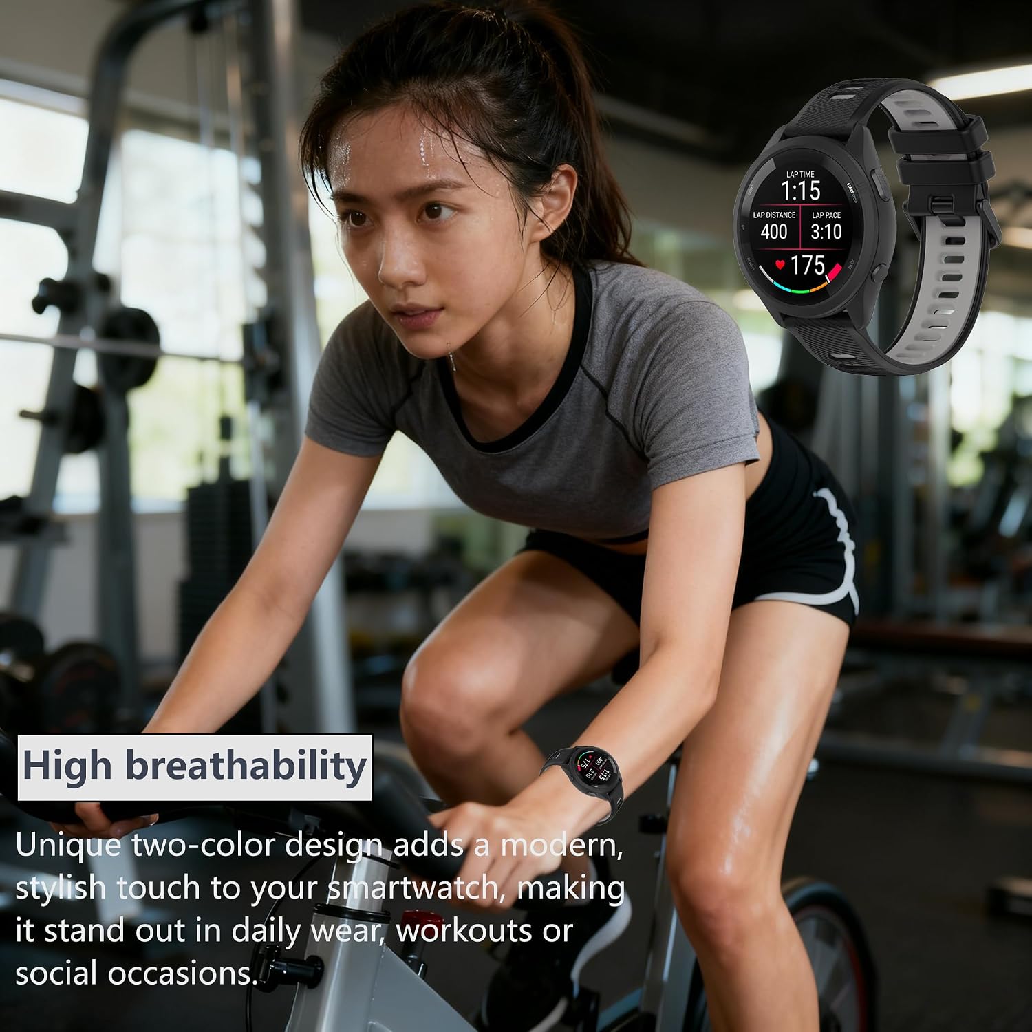 Thumbnail 4 de MELEJIA Silicone Strap 18mm adjustable
