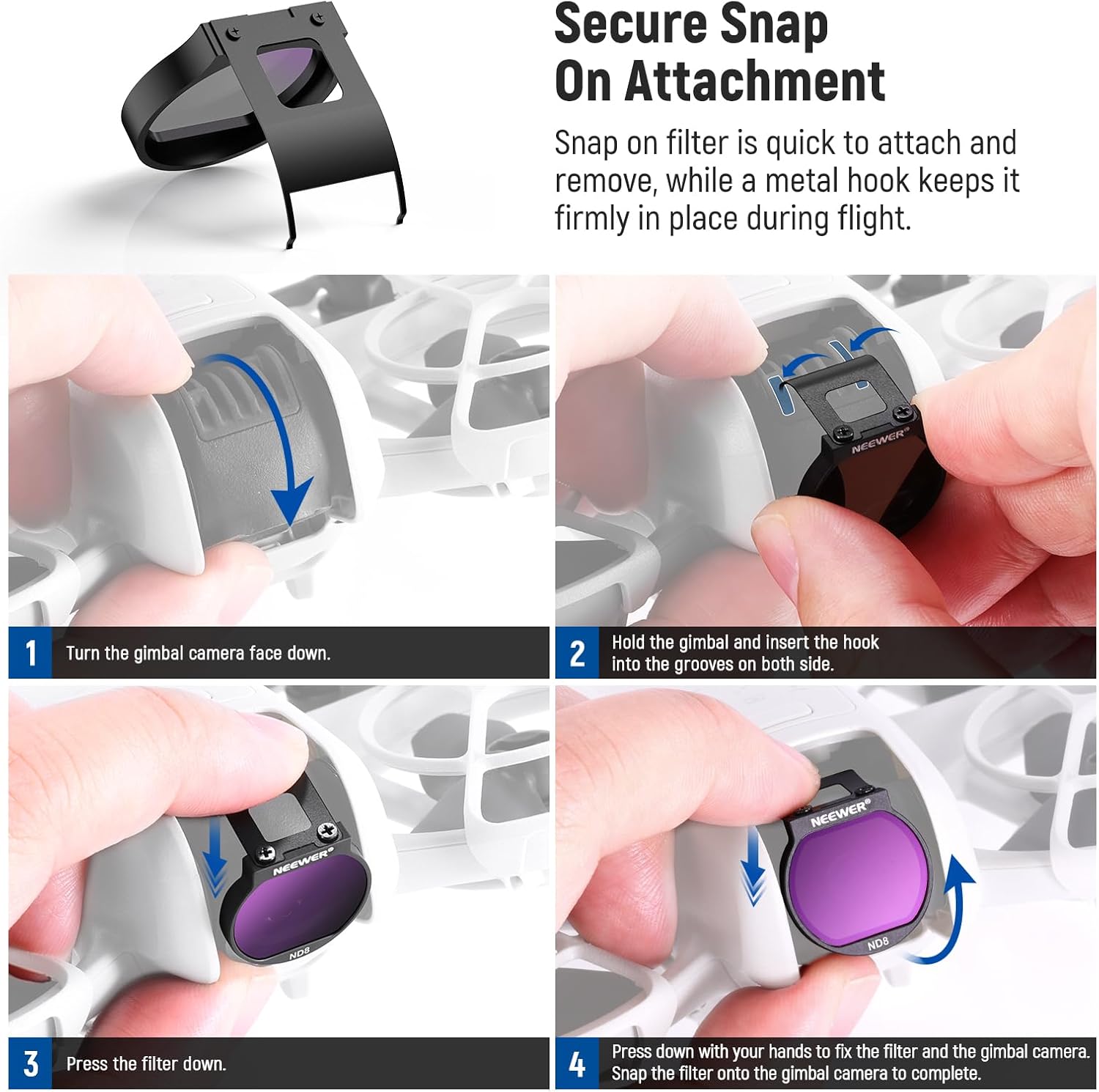 Thumbnail 6 de NEEWER Filter-Set für NEO Drohne (6er Pack) CPL/ND-Filter – kompatibel mit DJI NEO