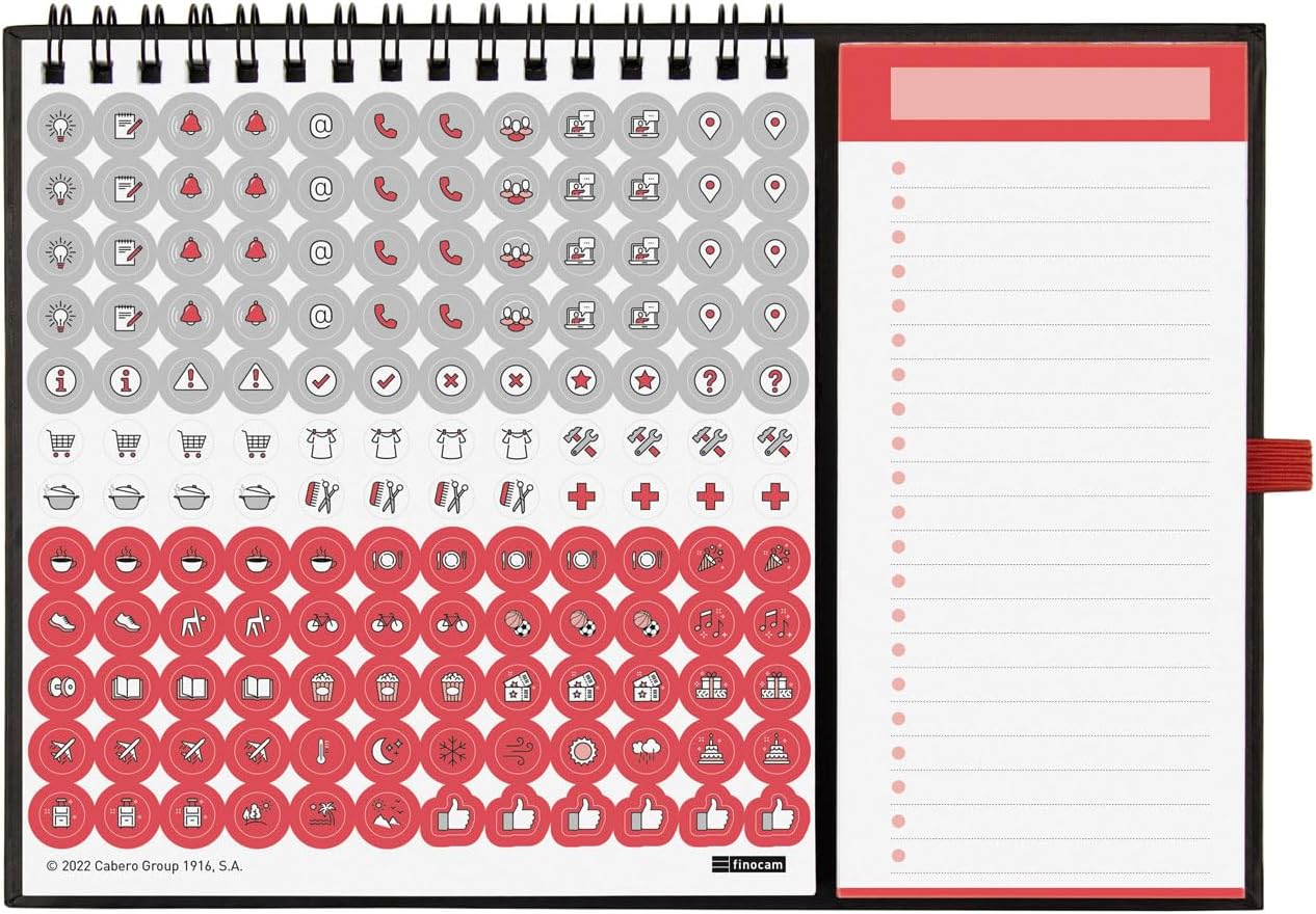 Detalle de Finocam Calendrier magnétique 2026 (Janvier–Décembre 2026) — 1 mois par page, en français