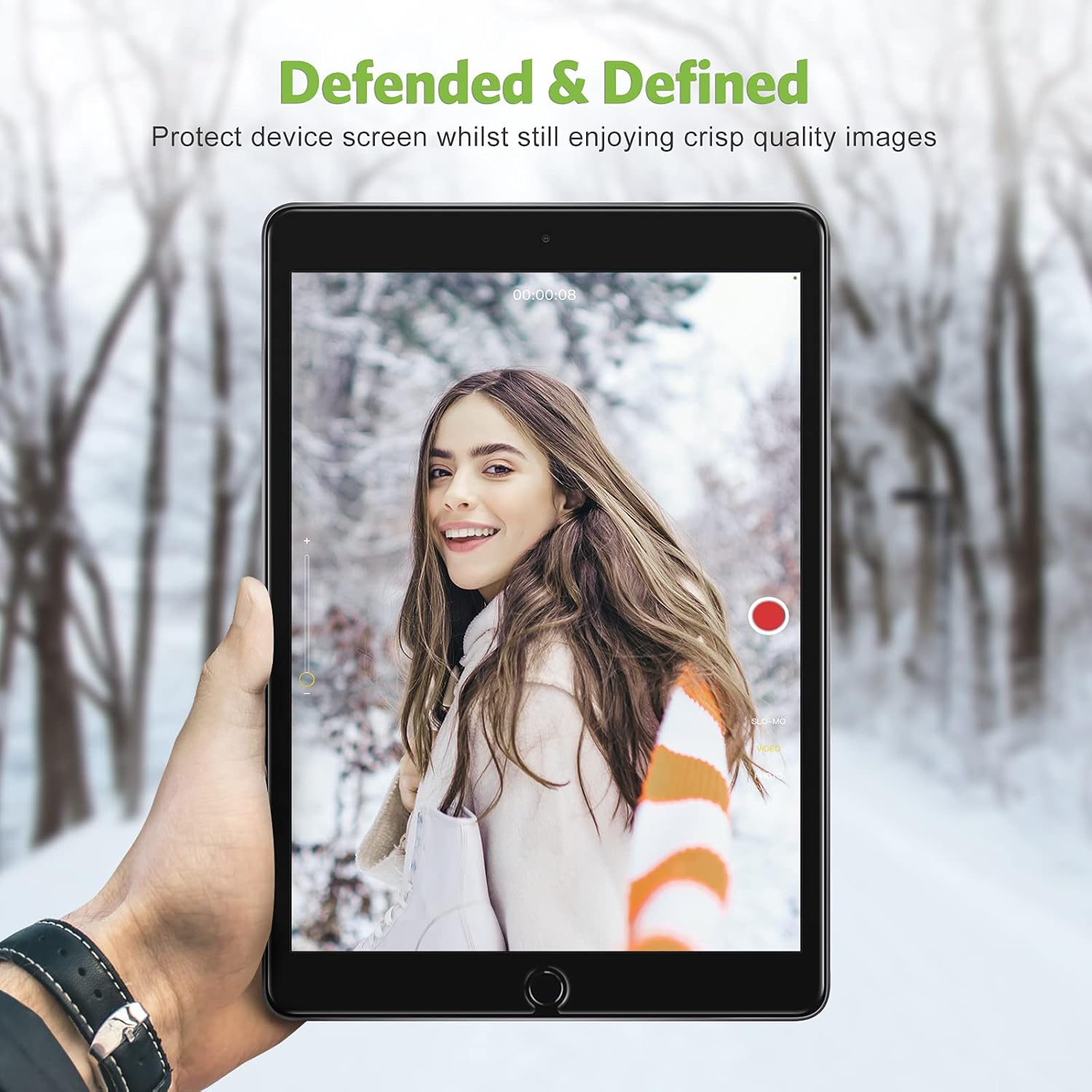 Detalle de apiker 2-Pack Tempered Glass Screen Protector for iPad 7th–9th Gen (10.2")