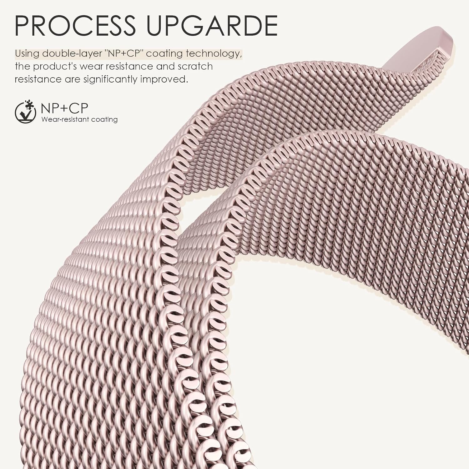Detalle de Apple Watch Milanese Loop 42mm adjustable metal band