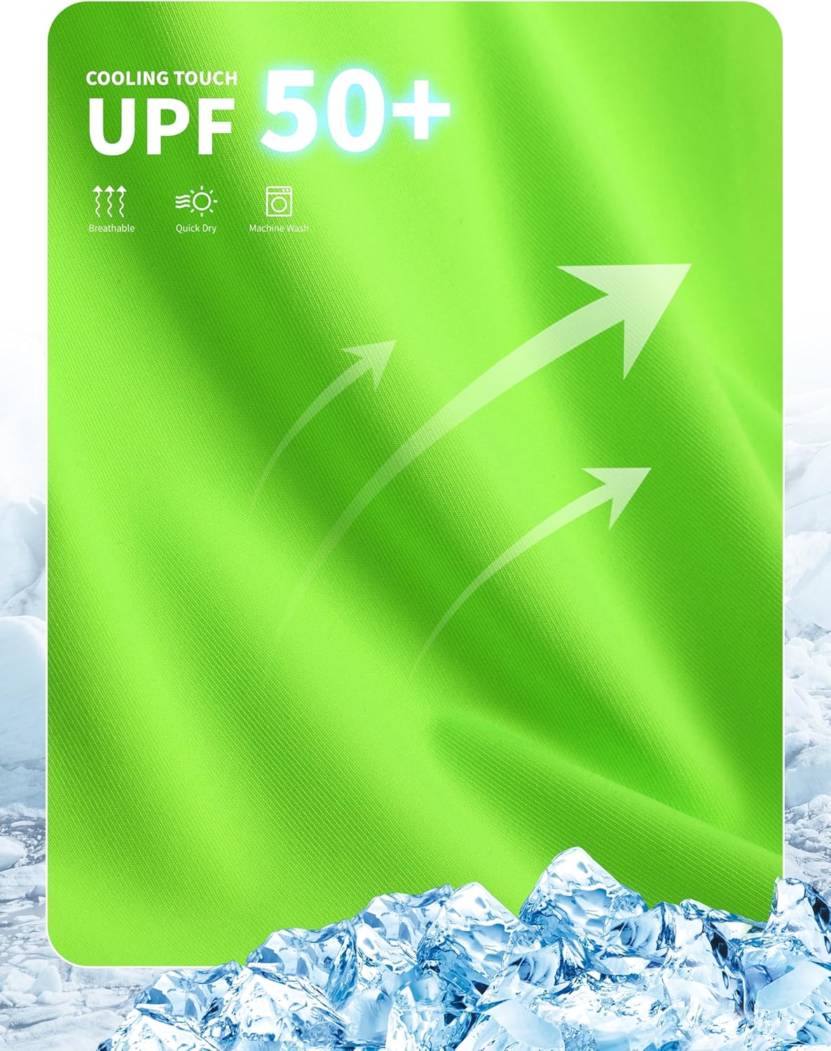 Thumbnail 3 de Boys Neon Dry Fit Athletic T-Shirts with UPF 50+ Sun Protection