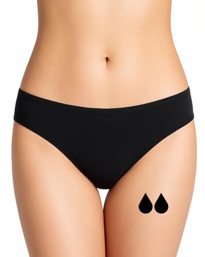 Detalle de NoBlood Slip Ciclo Nylon Senza Cuciture Flusso Moderato – Jade Nero XXS