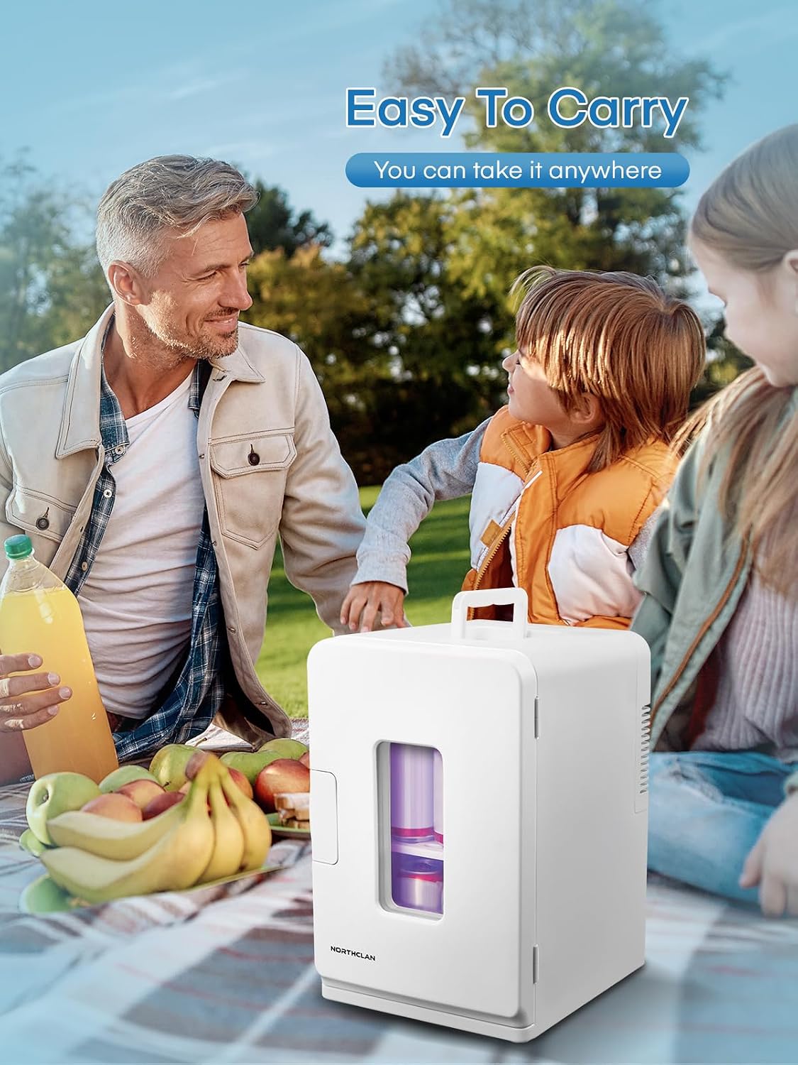 Thumbnail 6 de NORTHCLAN Mini Fridge 15L: Compact Cool and Warm Thermoelectric in White