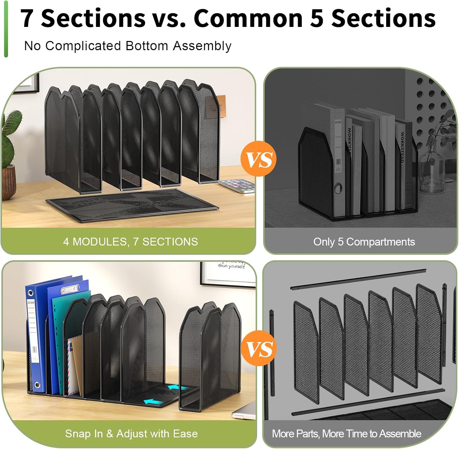 Thumbnail 6 de FANXIYQ File Folder Organizer, 7 Sections