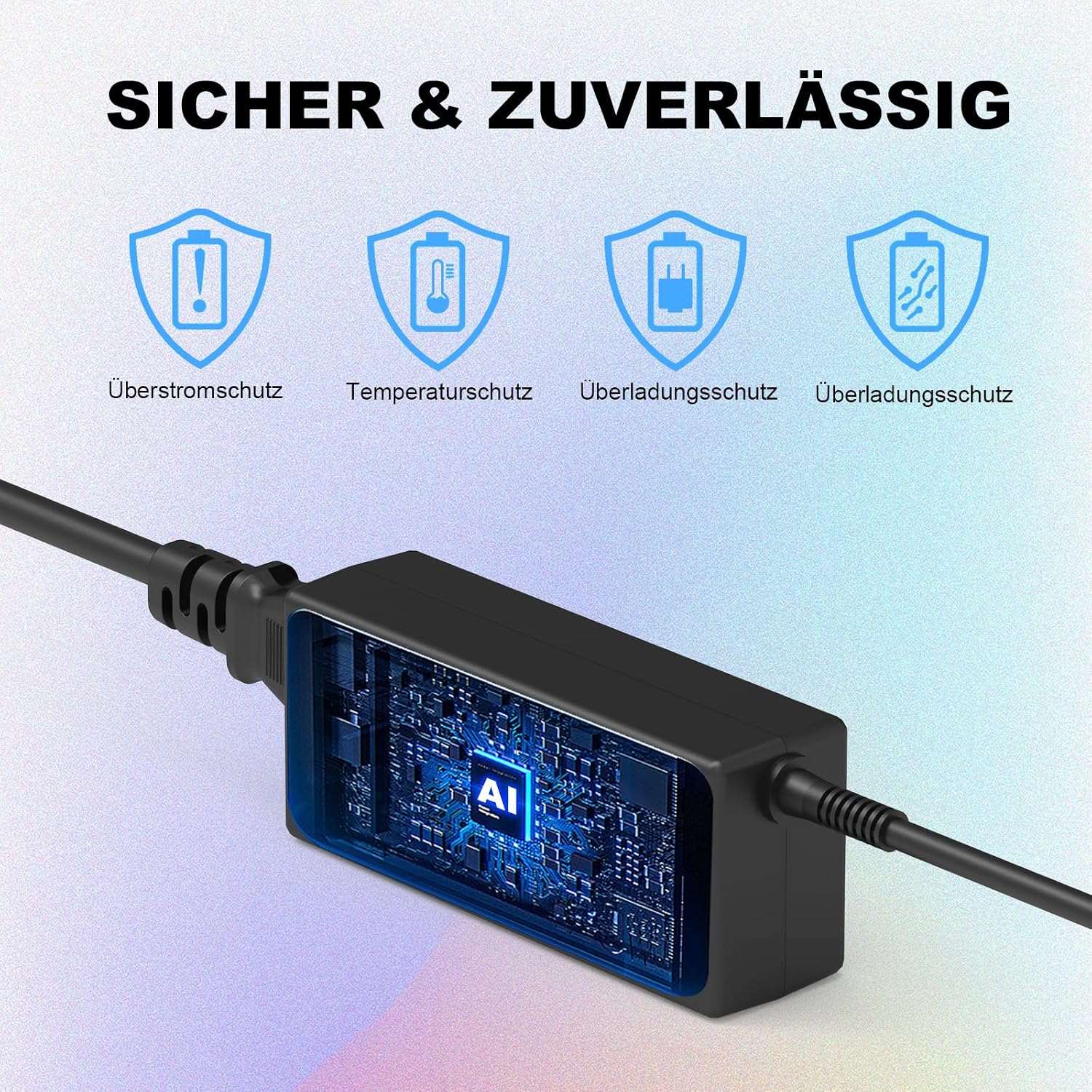 Detalle de 65W USB-C Laptop-Ladegerät Kabel für Lenovo ThinkPad, HP, Dell, Asus, Acer, Samsung und mehr