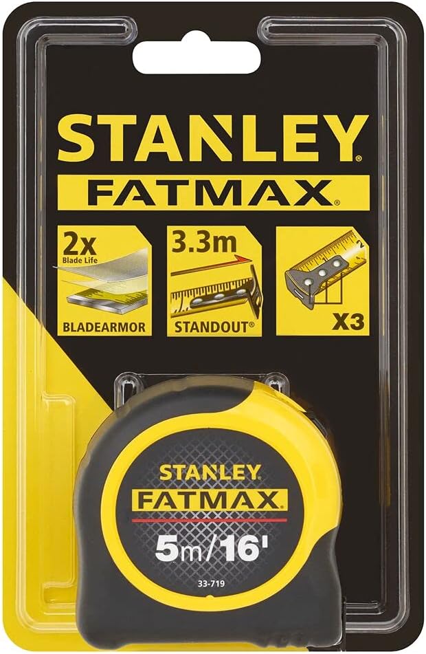 Detalle 1 de Stanley 0-33-719 FatMax BladeArmor – miara zwijana 5 m, szerokość 32 mm