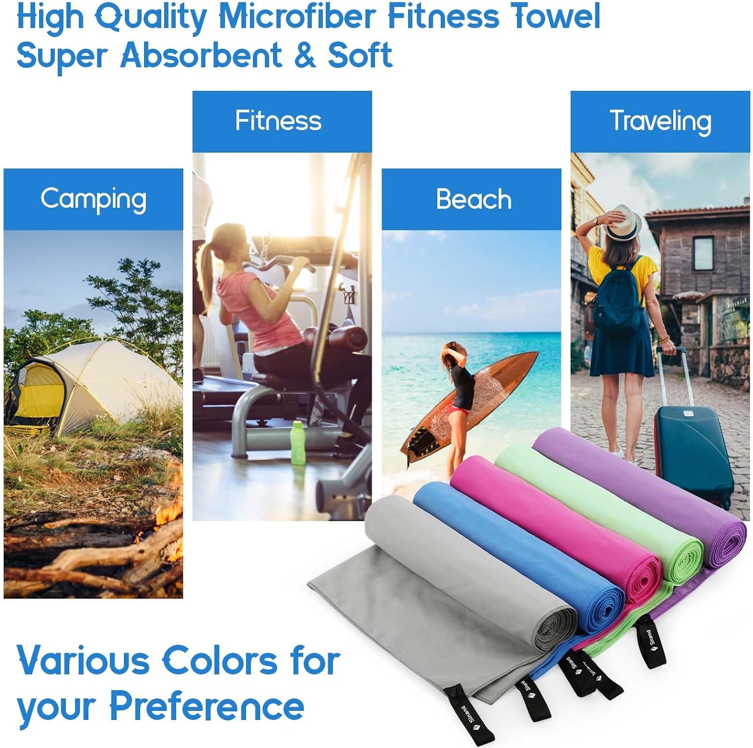 Thumbnail 6 de Microfibre towel 2 pack 160x80cm keyword