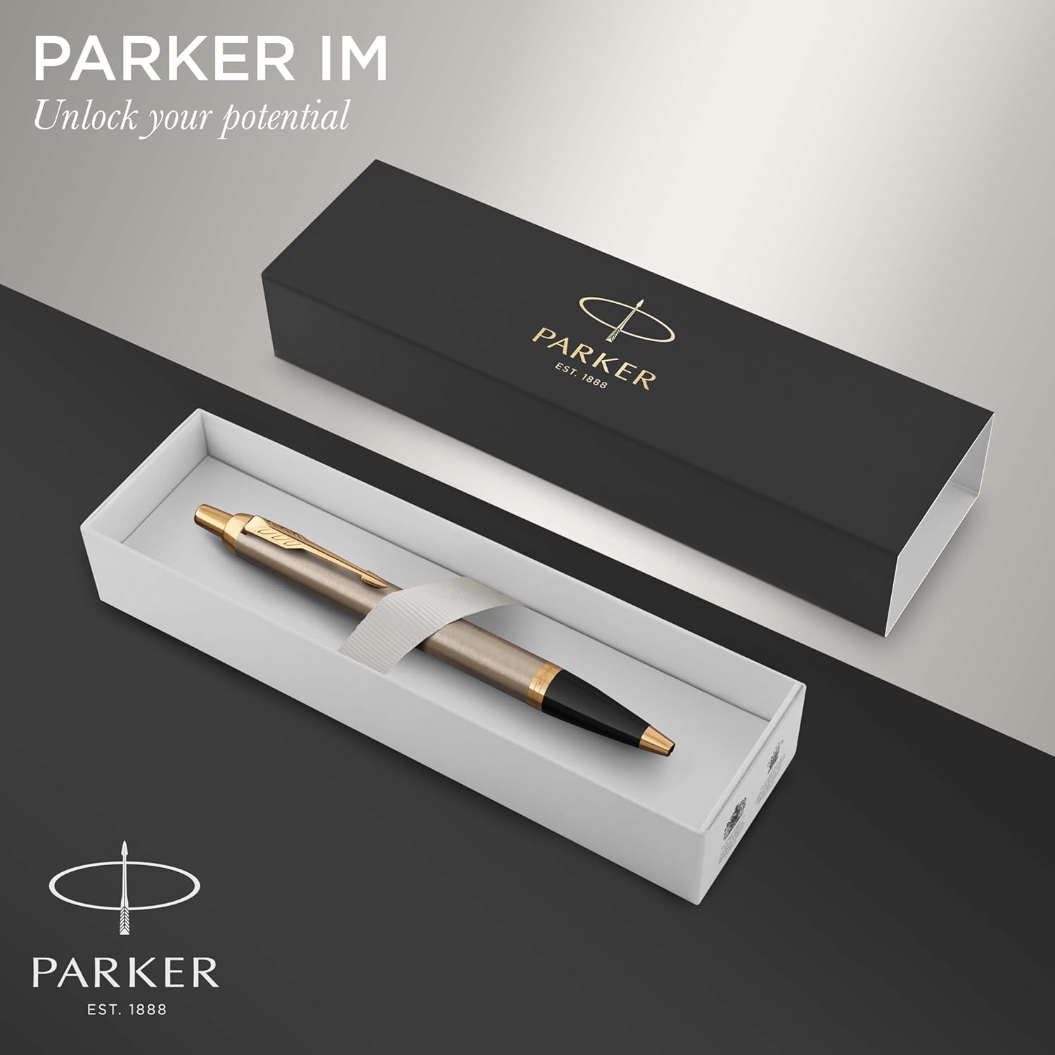 Detalle 2 de Parker IM stylo bille métal brossé ⌚</analysis>