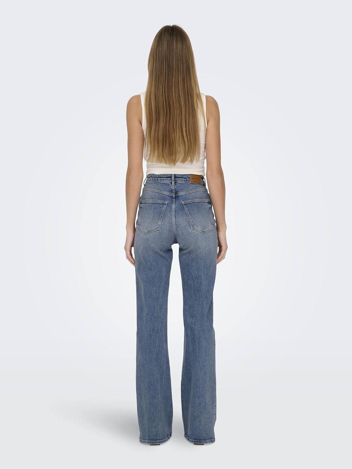 Detalle de ONLY Onljuicy HW Flared DNM Dot023 NOOS jeans flare da donna