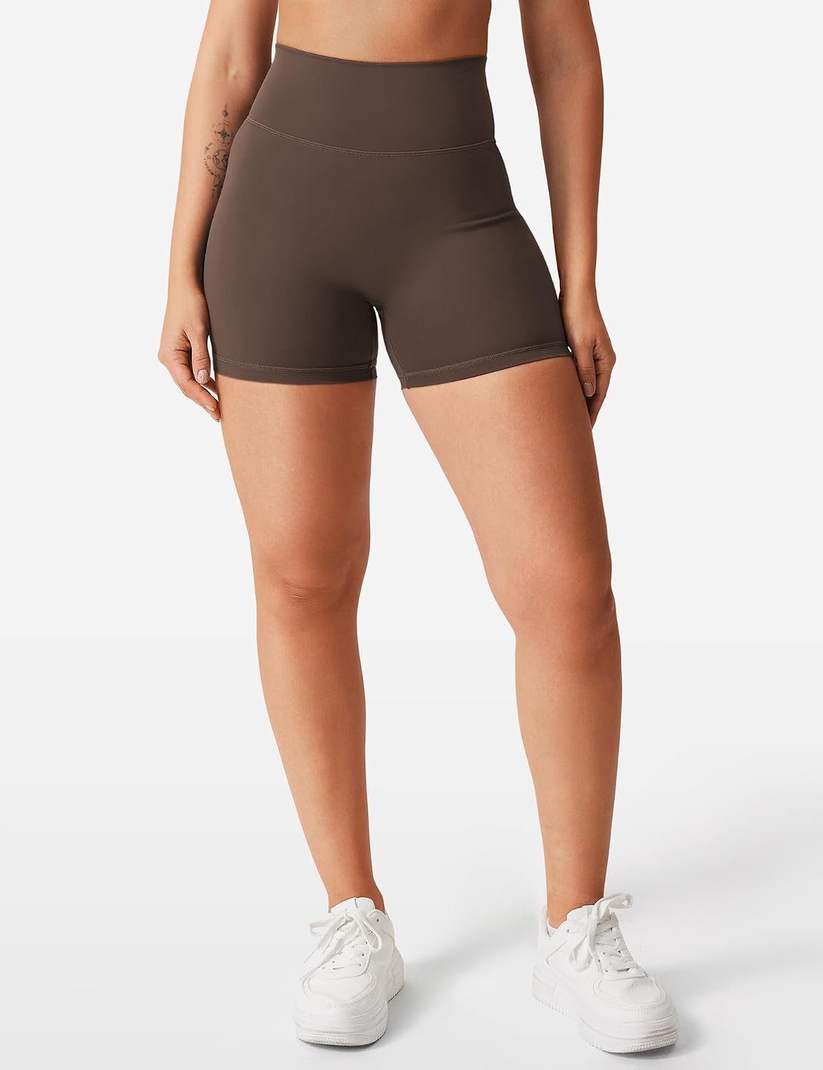 Detalle 2 de YEOREO HWH-YCA4201 SoftHue Biker Shorts, High Waist, No Front Seam