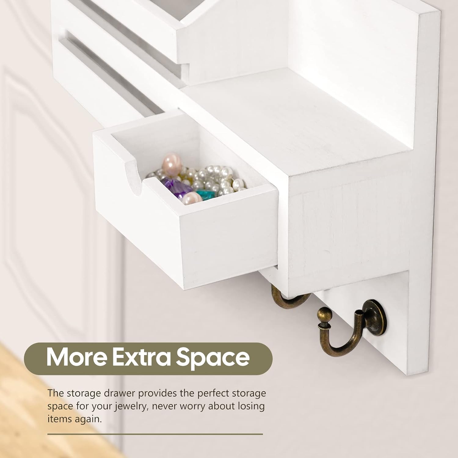 Detalle 2 de FifthQuarter Key and Mail Holder with 6 Hooks 1️⃣