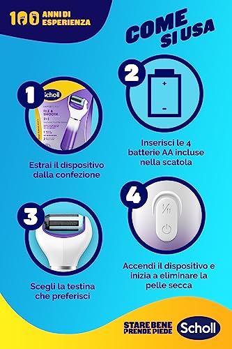 Thumbnail 7 de Scholl Velvet 2in1 Leviga e Ammorbidisce: pedicure elettronico con 5 testine intercambiabili