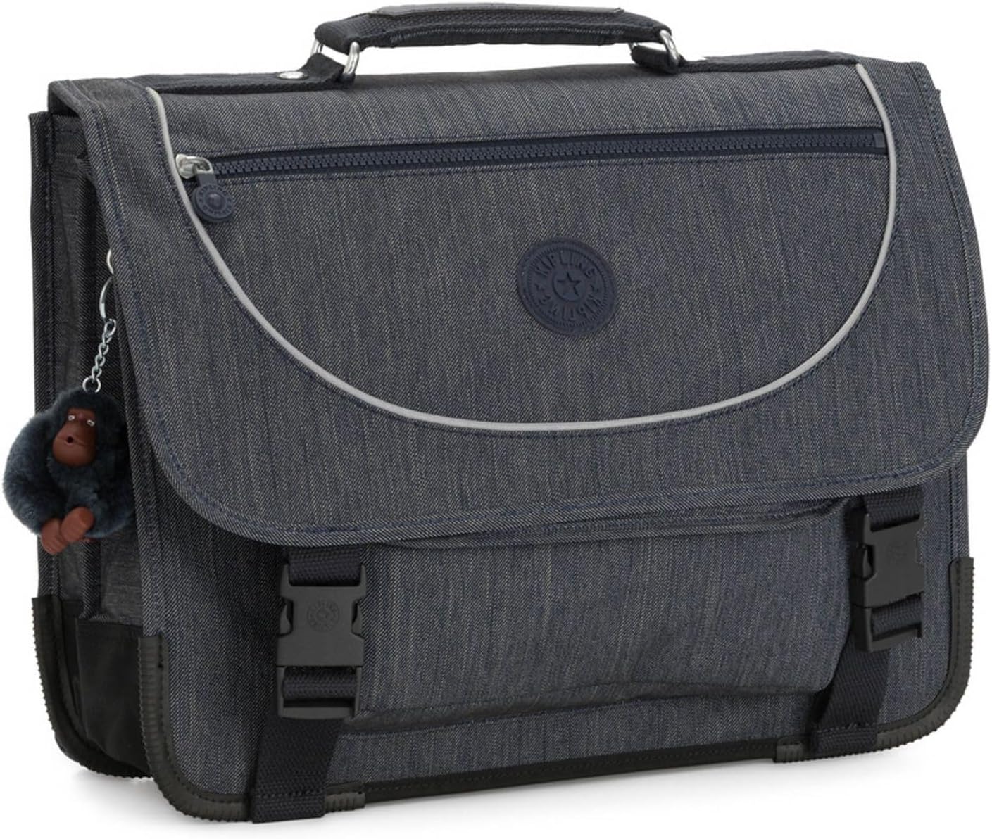 Detalle de Kipling PREPPY Cartable moyen - Sac d’école compact et fiable avec housse pluie fluorescente