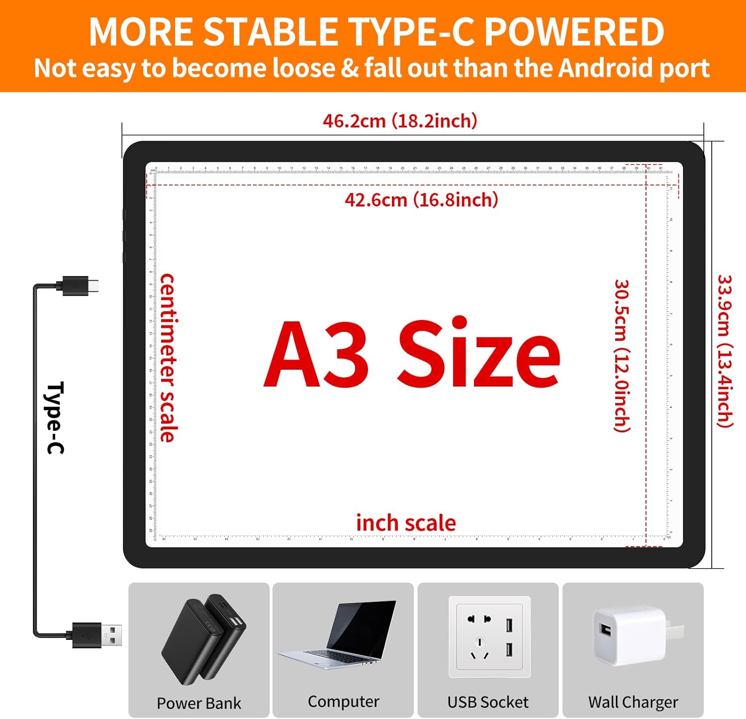Thumbnail 3 de Elice Magnetic A3 Light Board — LED tracing pad 📷