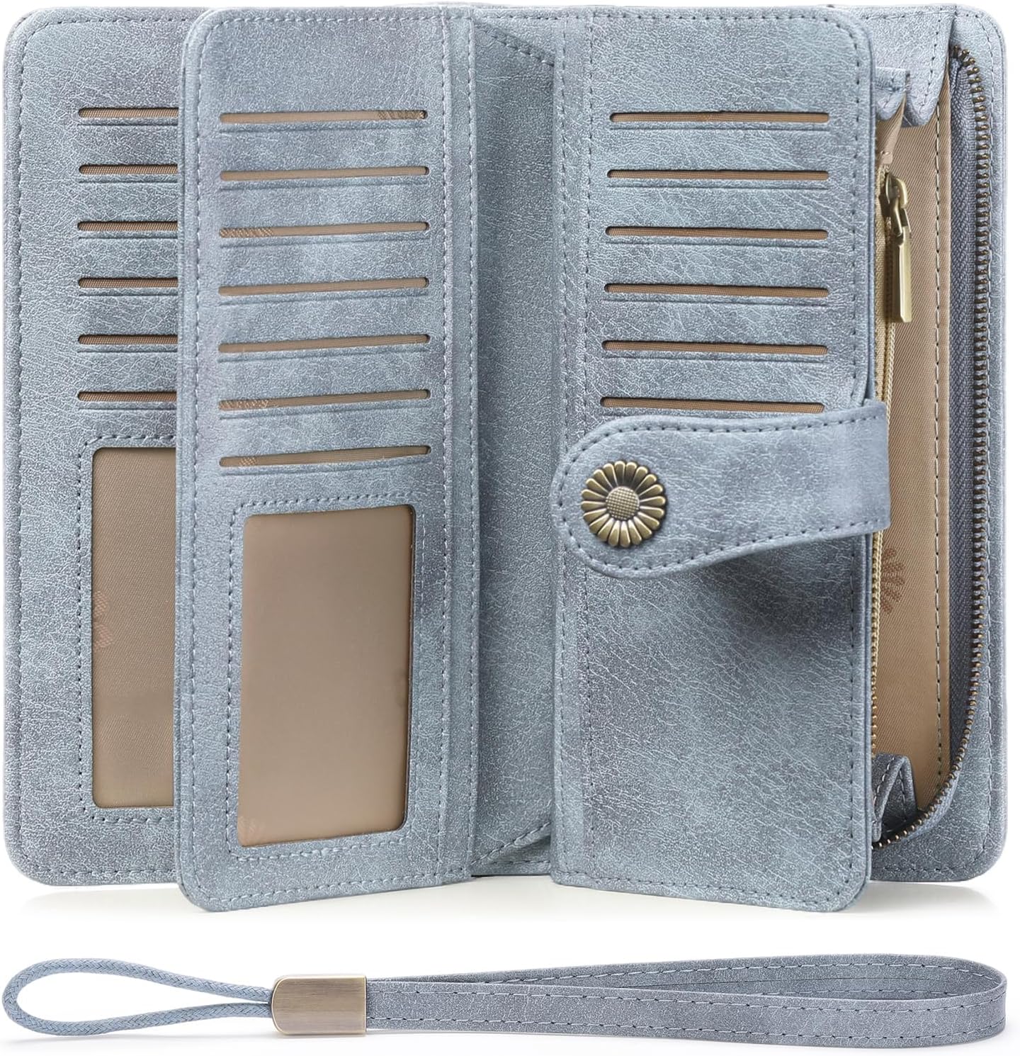 Detalle de SENDEFN RFID large leather purse