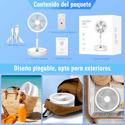 Thumbnail 6 de Ventilador de Pie Portátil Plegable Oscilante 8.6 pulgadas – Lipety