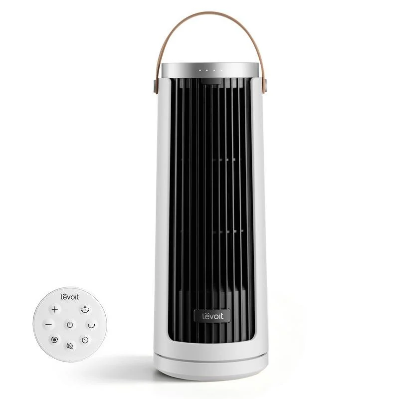 Detalle de Ventilador Torre Levoit Windi Mini Plus Blanco: ultra silencioso, compacto y con temporizador