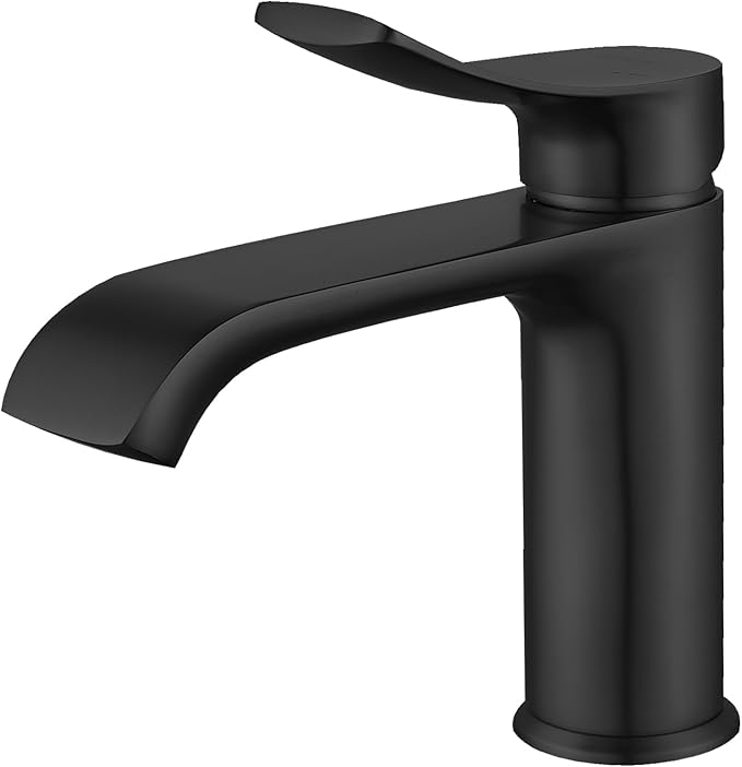 Imagen de BELZ Grifo Lavabo Monomando Negro Mate 🔧 en OfertitasTOP