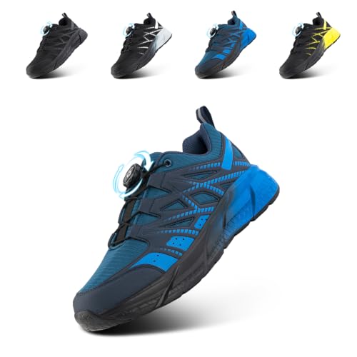 Detalle de Hitmars baskets de sport homme à molette, mesh léger, bleu, pointure 41