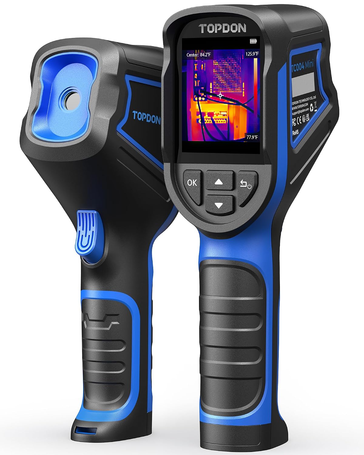 Detalle de TOPDON thermal imaging camera 128 x 128 IR resolution