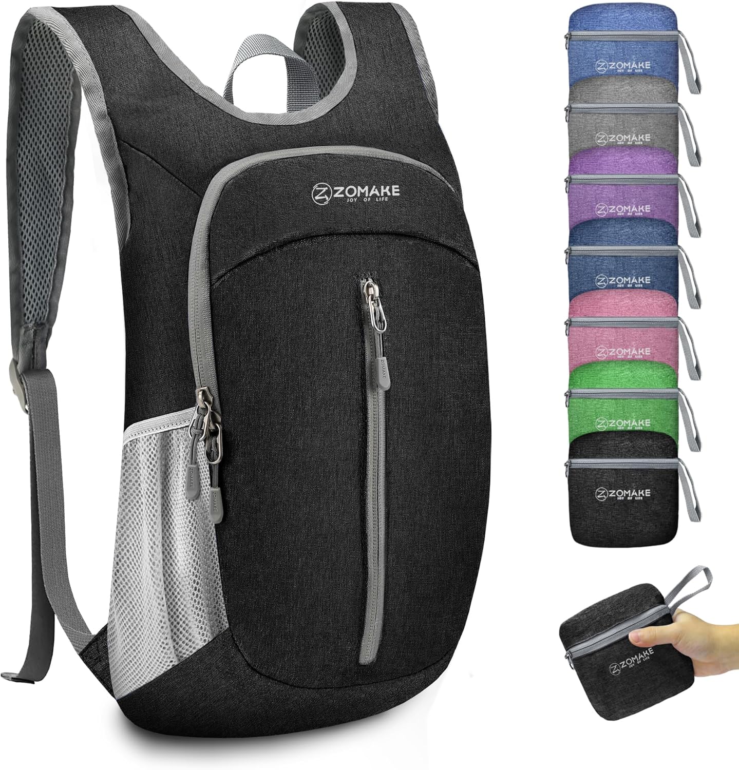 Thumbnail 6 de ZOMAKE 10L Foldable Backpack: Lightweight Daypack for Travel, Hiking and Everyday Use