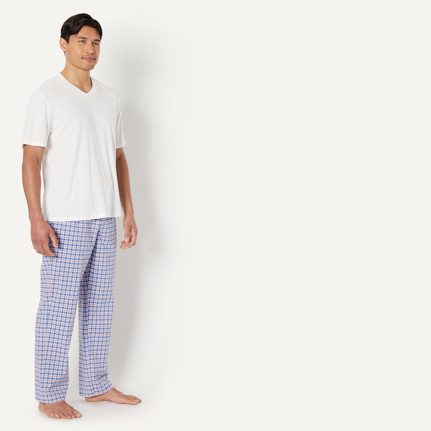 Thumbnail 1 de Amazon Essentials Herren Schlafanzug-Set: T-Shirt und Hose aus Baumwollpopeline