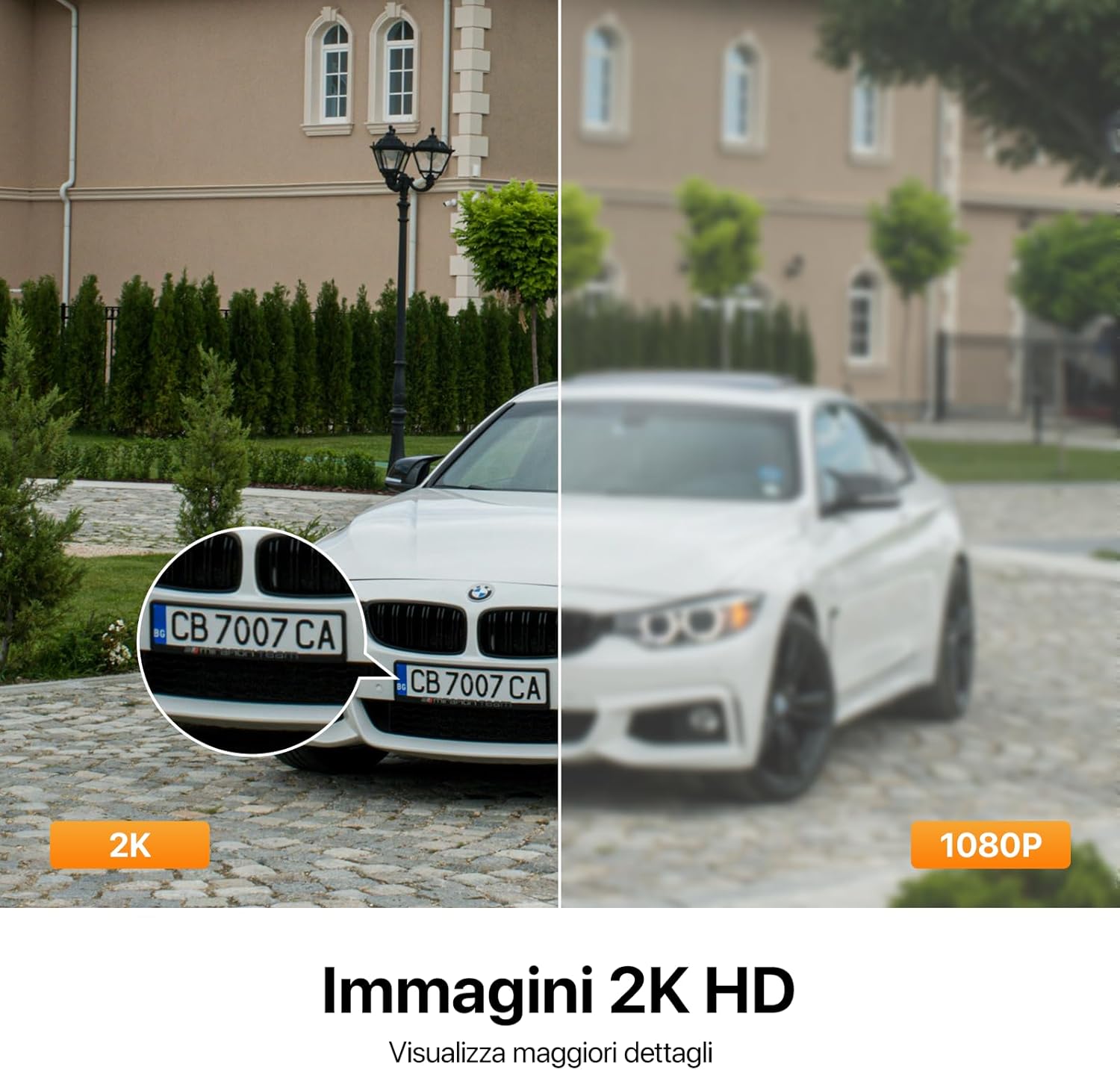 Thumbnail 1 de Tenda CH3 Tenda Telecamera Wi‑Fi esterna 2K con visione notturna a colori, 360° PTZ e audio bidirezionale