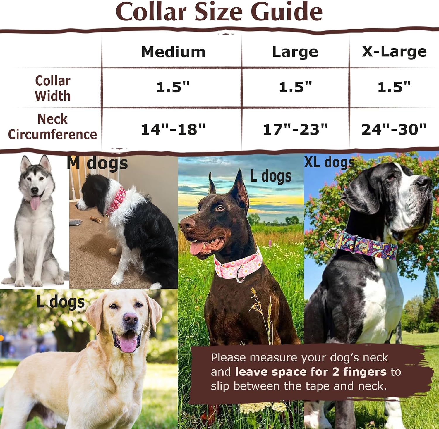 Thumbnail 5 de MAOWUWUJOZ Pink XL Martingale Dog Collar, 1.5-Inch Adjustable Nylon